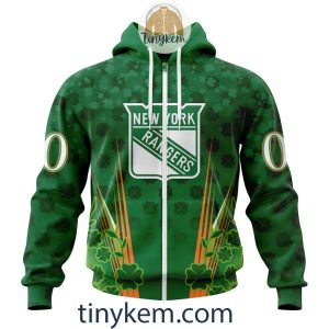 New York Rangers Shamrocks Customized Hoodie Tshirt Gift for St Patricks Day2B2 AQR0W