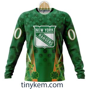 New York Rangers Shamrocks Customized Hoodie Tshirt Gift for St Patricks Day2B4 ISjGZ