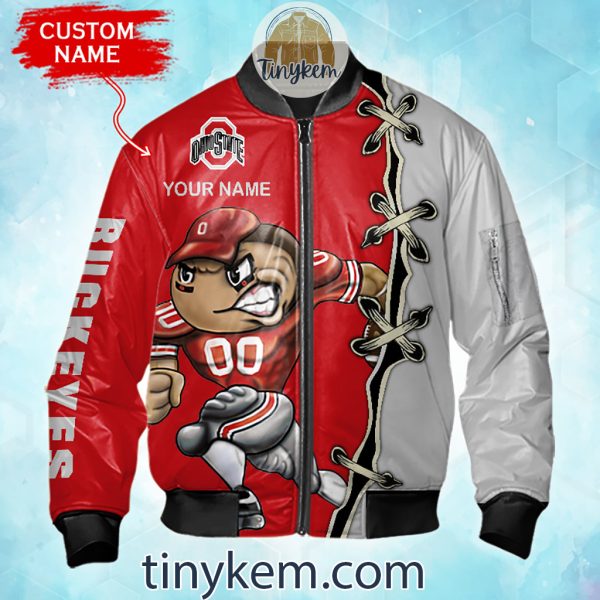 Ohio State Buckeyes Custom Name Bomber Jacket