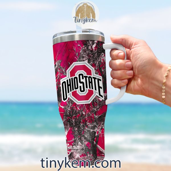 Ohio State Buckeyes Realtree Hunting 40oz Tumbler