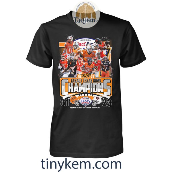 Oklahoma State Cowboys Champions Texas Bowl 2023 Shirt