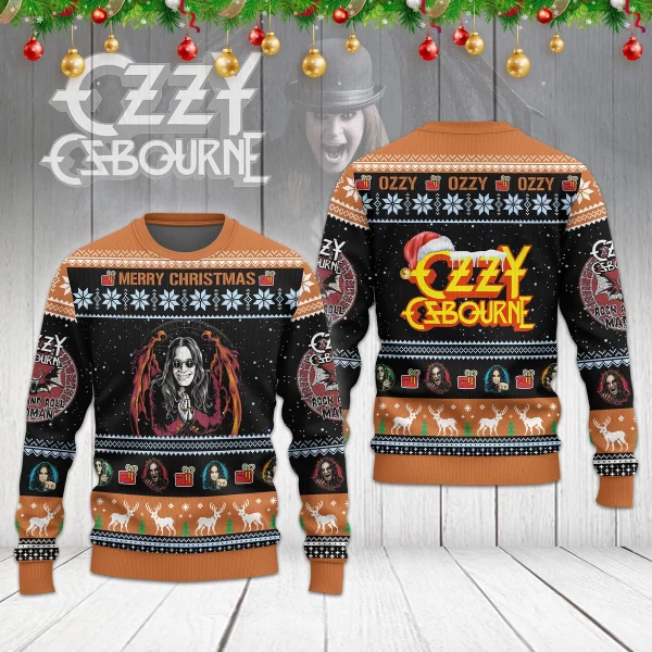 Ozzy Osbourne Customized Ugly Christmas Sweater