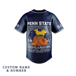 Penn State Lions Customized Baseball Jersey Chick Fil A Peach Bowl2B6 omUPb