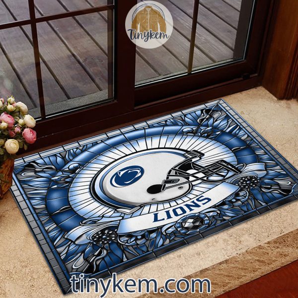 Penn State Nittany Lions Stained Glass Design Doormat