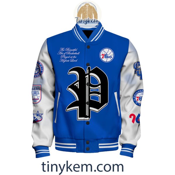 Philadelphia 76ers Baseball Jacket