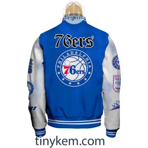 Philadelphia 76ers Baseball Jacket2B3 ARr1C