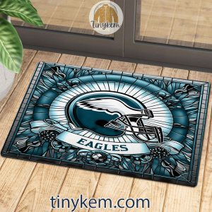 Philadelphia Eagles Stained Glass Design Doormat2B3 955G9