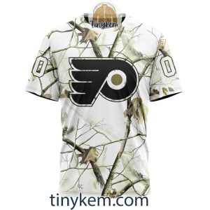 Philadelphia Flyers Customized Hoodie Tshirt With White Winter Hunting Camo Design2B6 Mb1yq
