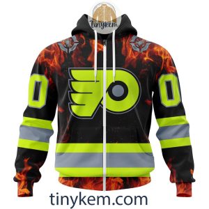 Philadelphia Flyers Firefighters Customized Hoodie Tshirt Sweatshirt2B2 DFIHd