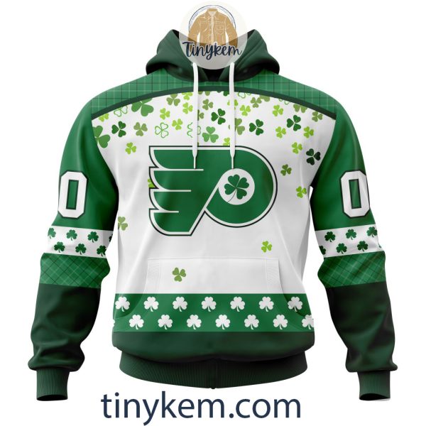 Philadelphia Flyers Hoodie, Tshirt With Personalized Design For St. Patrick Day