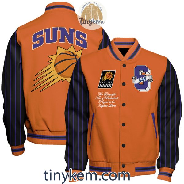 Phoenix Suns Baseball Jacket With Arm Stripes