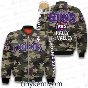 Phoenix Suns Baseball Jacket With Arm Stripes