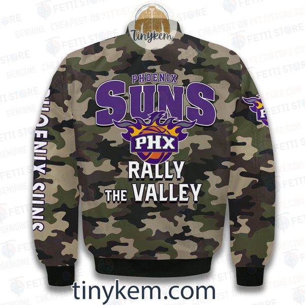 Phoenix Suns Military Camo Bomber Jacket