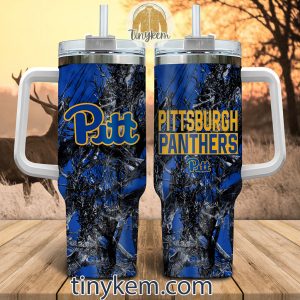 Pittsburgh Panthers Customized 40oz Tumbler With Glitter Printed Style