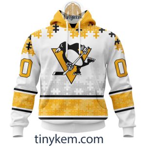 Pittsburgh Penguins Camo Hockey V-neck Long Sleeve Jersey