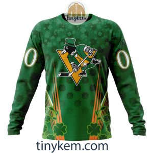 Pittsburgh Penguins Shamrocks Customized Hoodie Tshirt Gift for St Patricks Day2B4 PfqfN