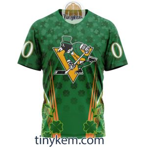 Pittsburgh Penguins Shamrocks Customized Hoodie Tshirt Gift for St Patricks Day2B6 EN9sL