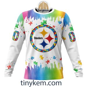 Pittsburgh Steelers Autism Tshirt Hoodie With Customized Design For Awareness Month2B4 mhTbY