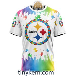 Pittsburgh Steelers Autism Tshirt Hoodie With Customized Design For Awareness Month2B6 yyZWa