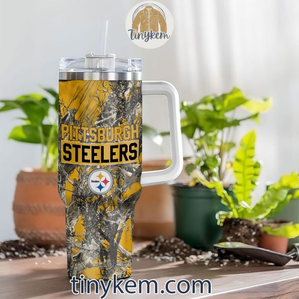 Pittsburgh Steelers Realtree Hunting 40oz Tumbler