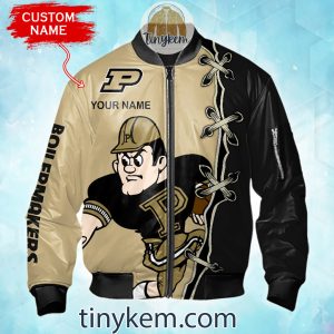 Purdue Boilermakers Custom Name Bomber Jacket