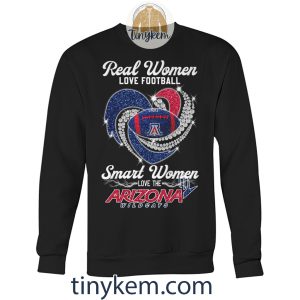 Real Women Love Football Smart Women Love Arizona Wildcats Shirt2B3 81scZ