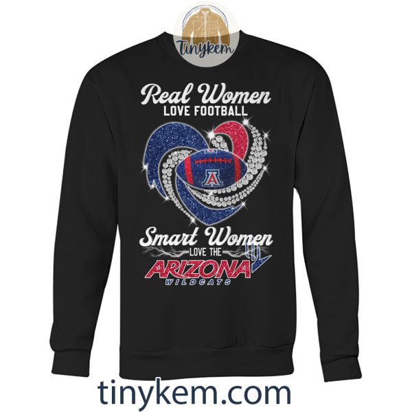 Real Women Love Football Smart Women Love Arizona Wildcats Shirt