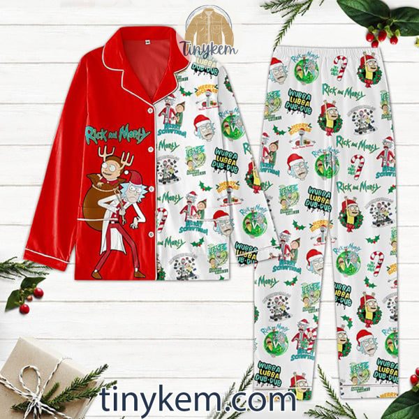 Rick And Morty Christmas Pajamas Set