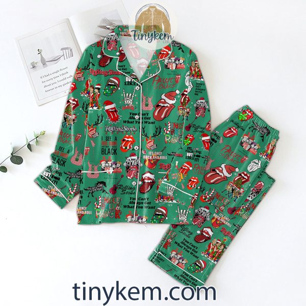 Rolling Stones Christmas Pajamas Set