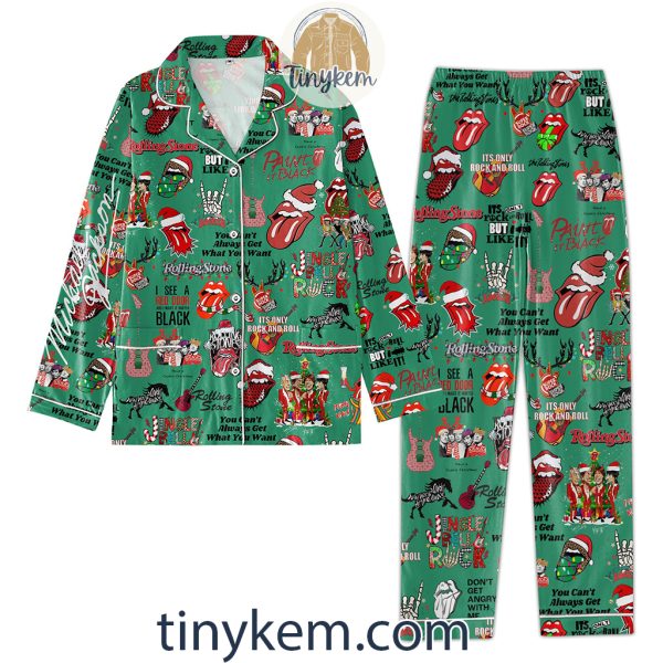 Rolling Stones Christmas Pajamas Set