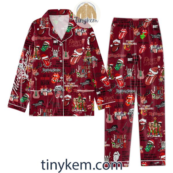 Rolling Stones Christmas Pajamas Set