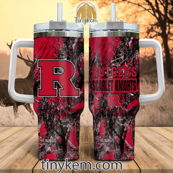 Rutgers Scarlet Knights Realtree Hunting 40oz Tumbler