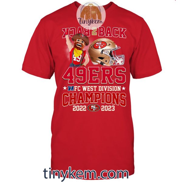 SF 49ers NFC Back2back Champions 2023 Tshirt