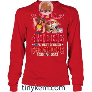 SF 49ers NFC Back2back Champions 2023 Tshirt2B4 FRHJg