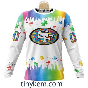 San Francisco 49ers Autism Tshirt Hoodie With Customized Design For Awareness Month2B4 lPBay