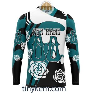 San Jose Sharks Customized Hoodie Tshirt With Gratefull Dead Skull Design2B5 VnU0e