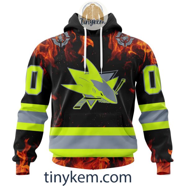 San Jose Sharks Firefighters Customized Hoodie, Tshirt, Sweatshirt