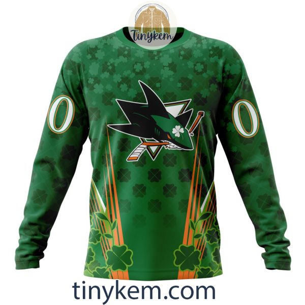 San Jose Sharks Shamrocks Customized Hoodie, Tshirt: Gift for St Patrick’s Day