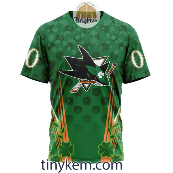 San Jose Sharks Shamrocks Customized Hoodie, Tshirt: Gift for St Patrick’s Day