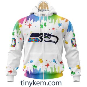 Seattle Seahawks Autism Tshirt Hoodie With Customized Design For Awareness Month2B2 IDsEc