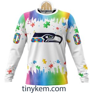 Seattle Seahawks Autism Tshirt Hoodie With Customized Design For Awareness Month2B4 c8ttW