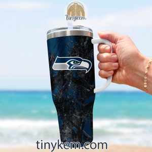 Seattle Seahawks Realtree Hunting 40oz Tumbler2B3 wCAub