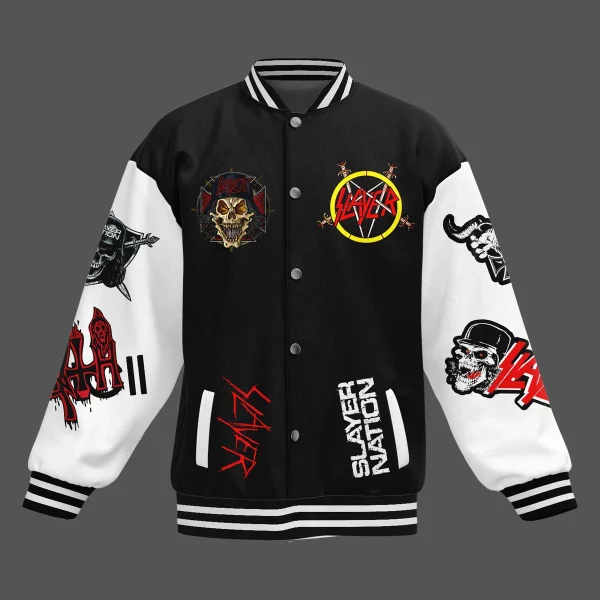 Slayer Baseball Jacket: Angel Of Death