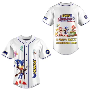 Sonic Cartoon Customized Baseball Jersey