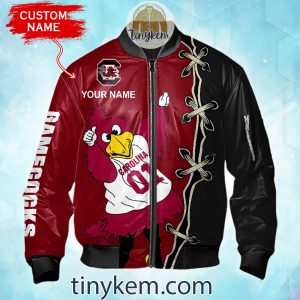 South Carolina Gamecocks Custom Name Bomber Jacket2B2 5XGG4