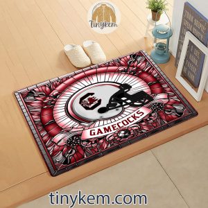 South Carolina Gamecocks Stained Glass Design Doormat