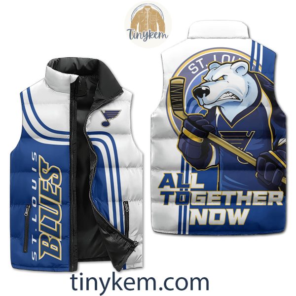 St. Louis Blues Puffer Sleeveless Jacket: All Together Now