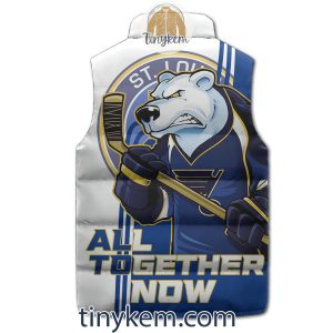 St Louis Blues Puffer Sleeveless Jacket All Together Now2B3 pjKzy