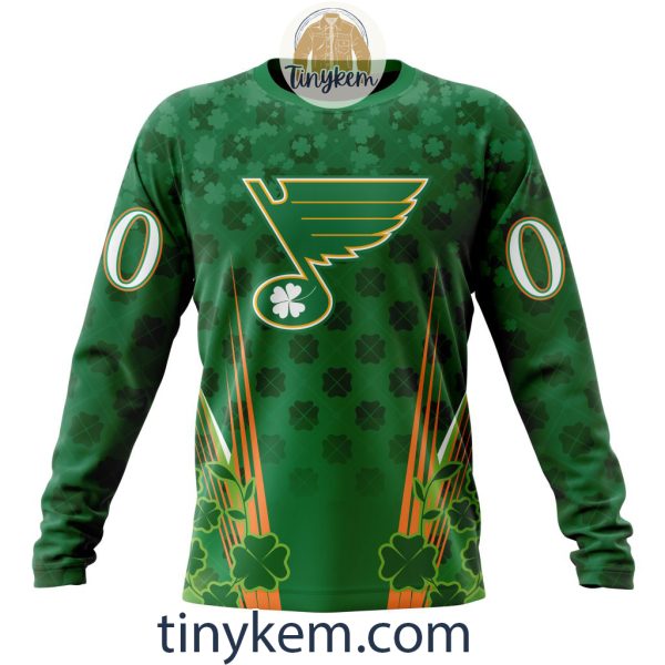 St. Louis Blues Shamrocks Customized Hoodie, Tshirt: Gift for St Patrick’s Day