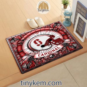 Stanford Cardinal Stained Glass Design Doormat